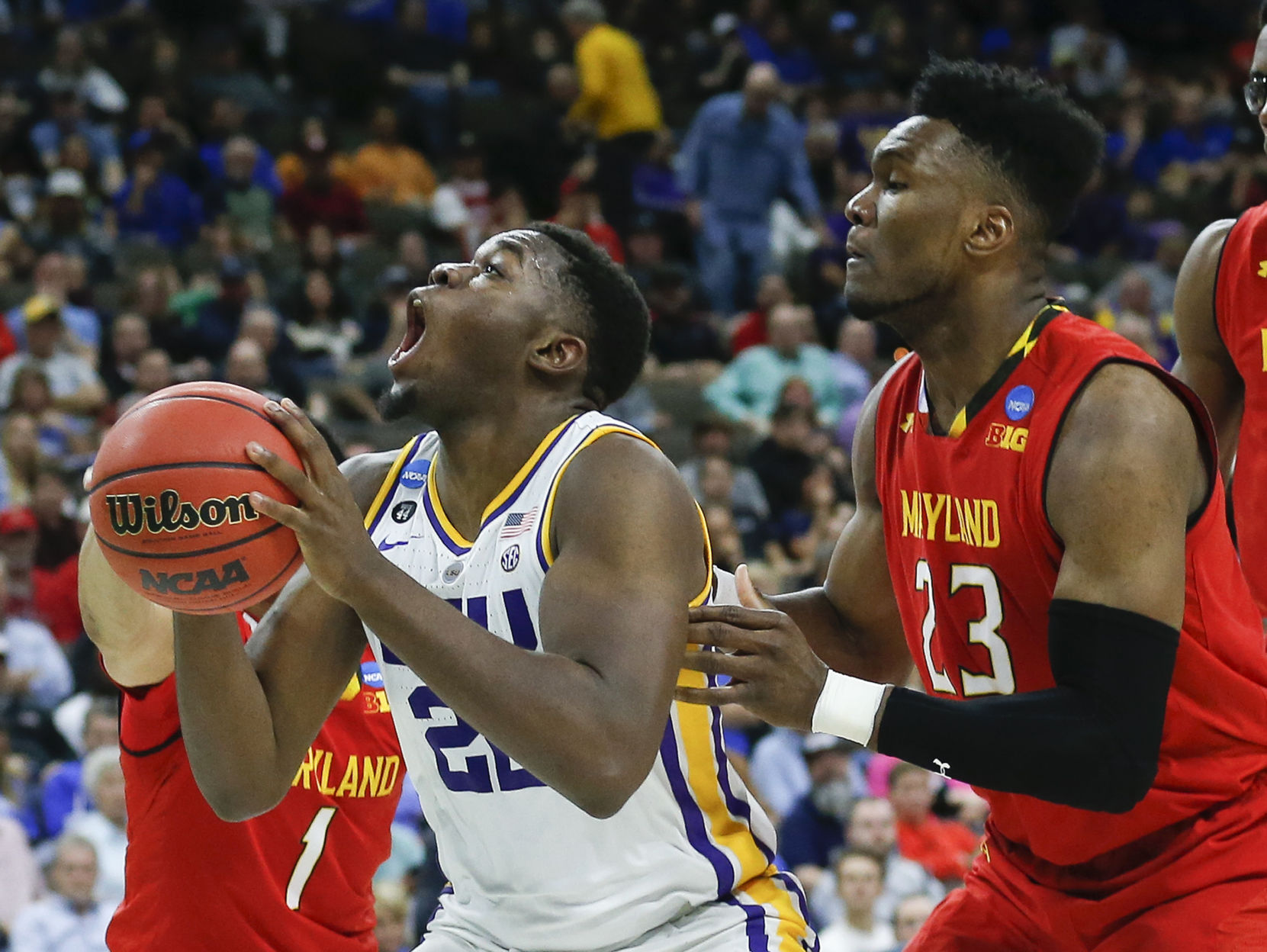 NCAA Maryland LSU Basketball